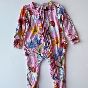 Posh Peanut pink floral pajamas